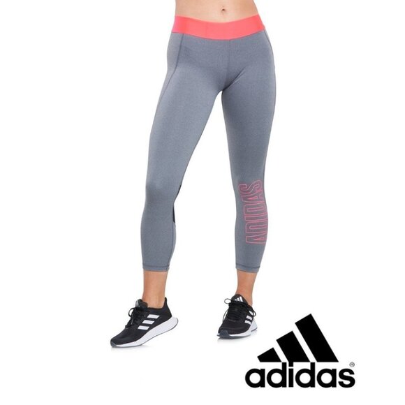 ADIDAS Pants 7/8 Tight Alpha Skin Leggings Grey Neon Pink GC8222 Women's… - Picture 1 of 8